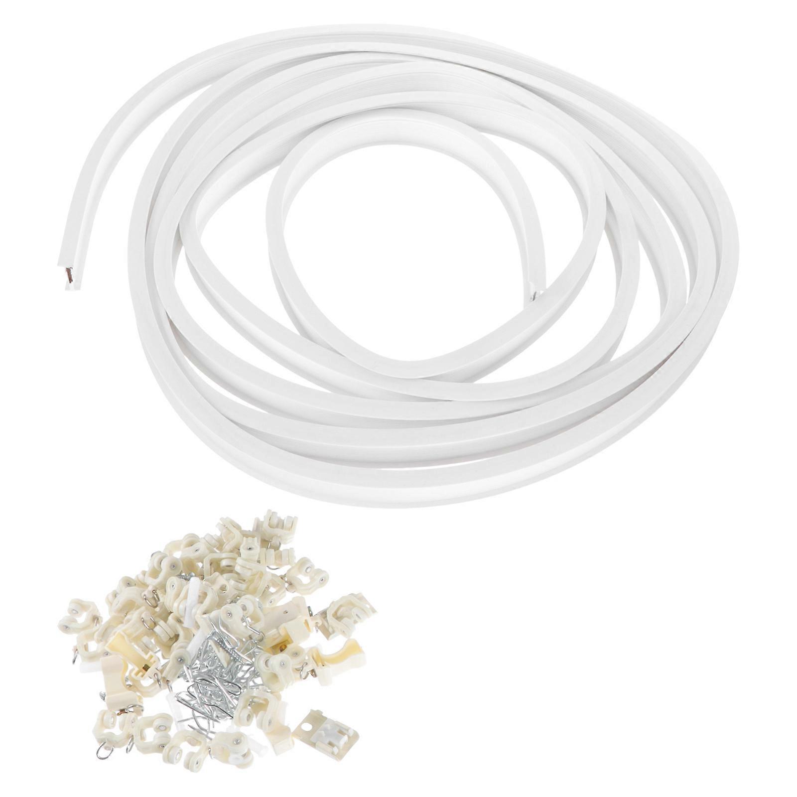 Flexible Curtain Track Curtain Rail for 1Set Ceiling Installation