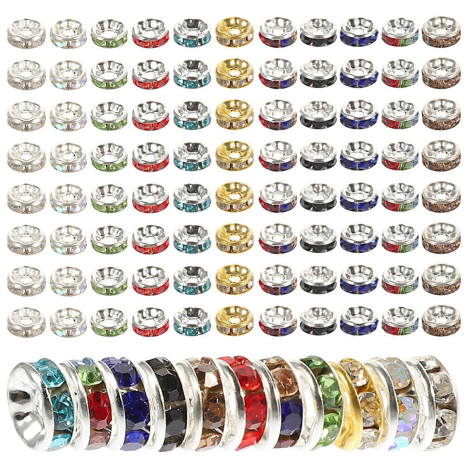 DIY Craft Round Spacer Beads 600 Pcs Colorful Crystal Beads For Craft Lovers And Enthusiasts