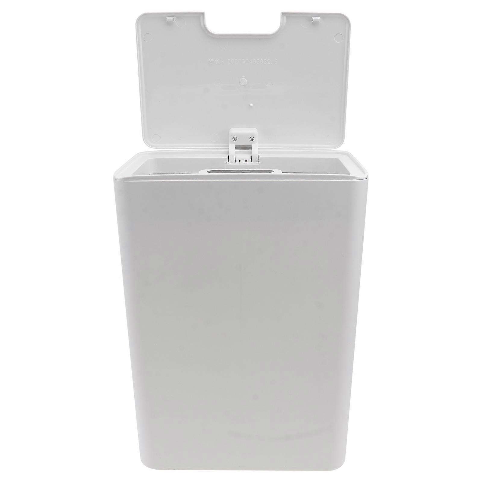 Automatic Sensor Trash Can for Home Use 1Pcs Smart Induction Garbage Bin White