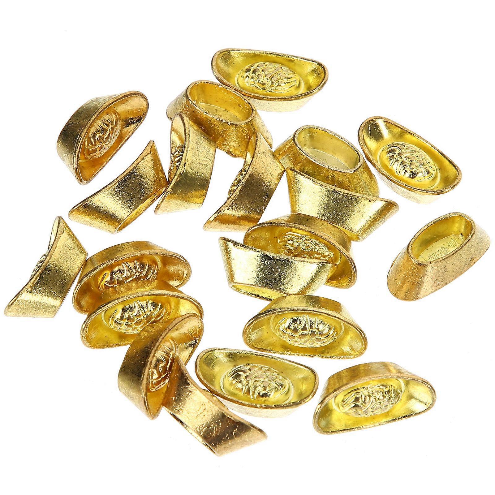 Decorative Ingot Craft Office Decor Realistic Design 20Pcs