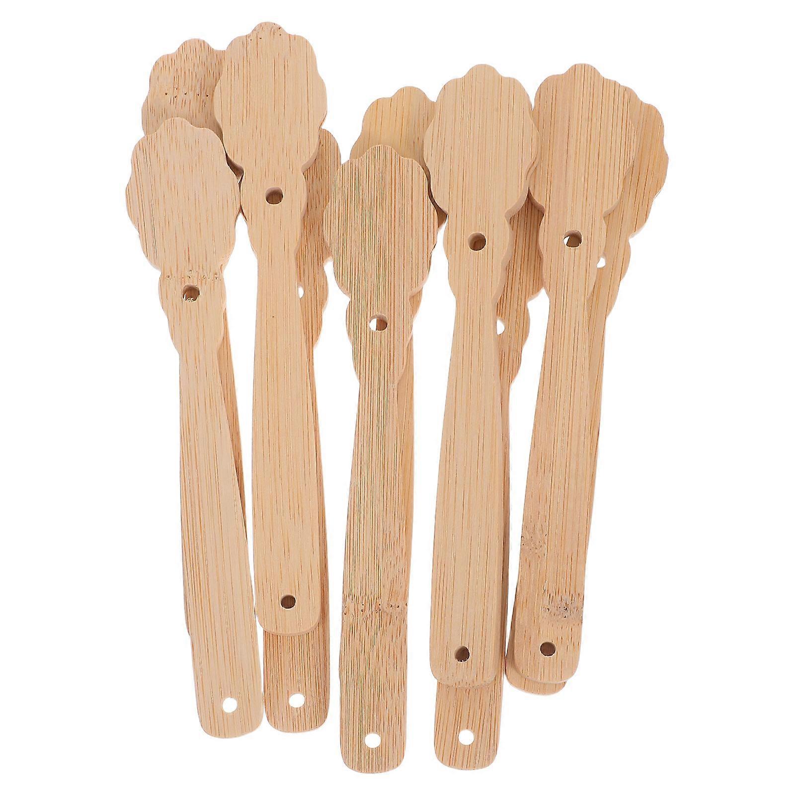 Fan Handles For Stage Performances 20 Pcs Wooden Sticks Beige Versatile Applications Comfortable Tactile Experience