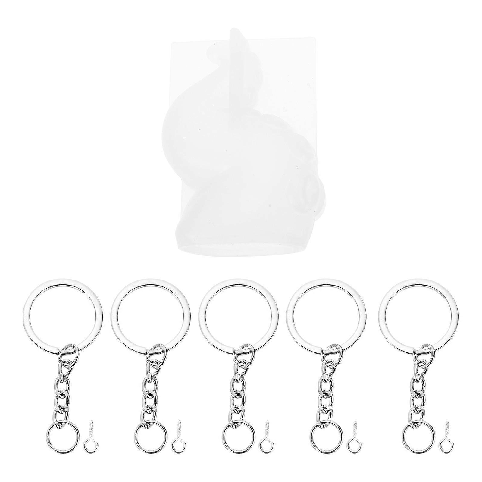 Silicone Mold Keychain Ornament Octopus DIY 2Sets