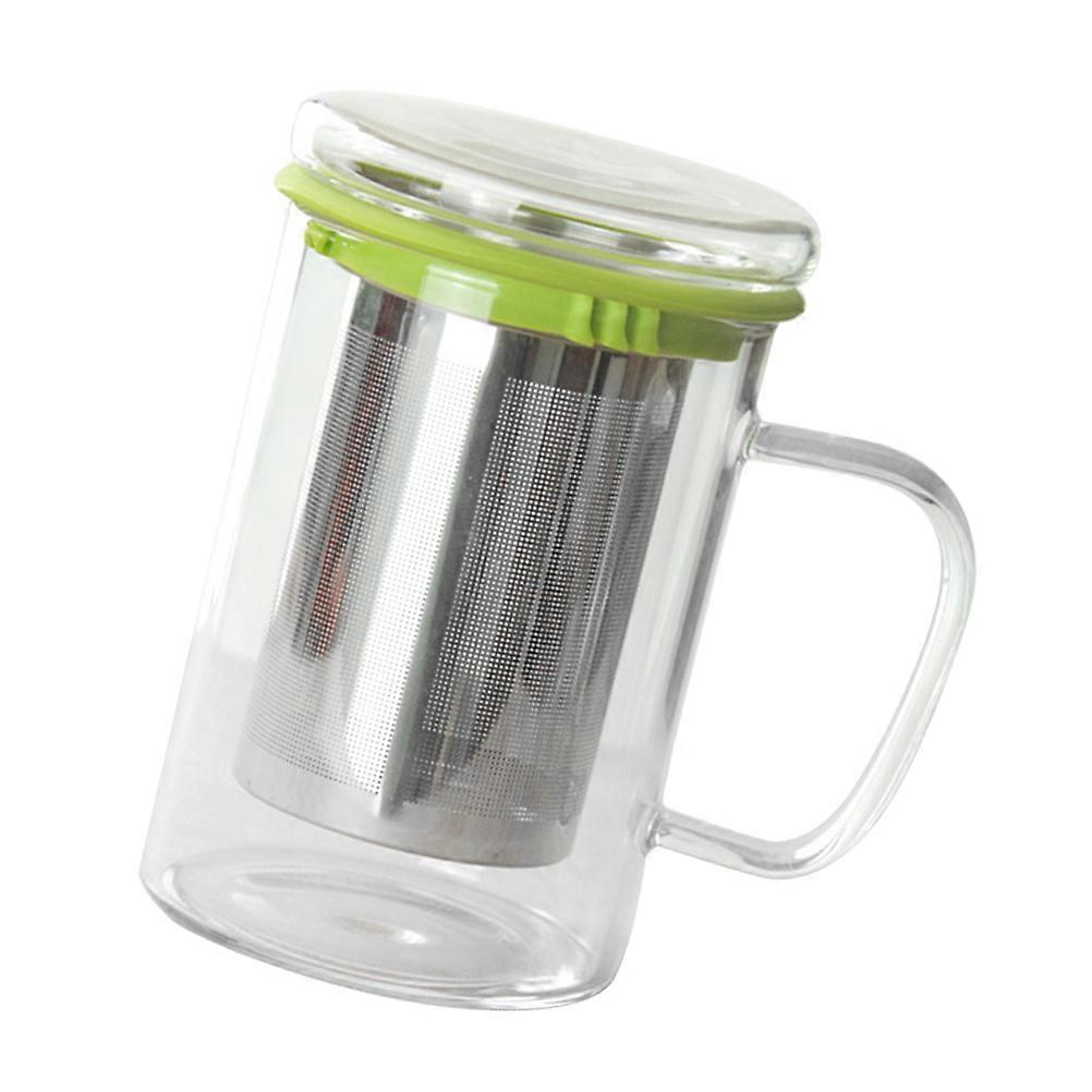 Cylindrical Portable Tea Cup With Infuser 350ml For Friends Self Infusing Tea 1Pcs