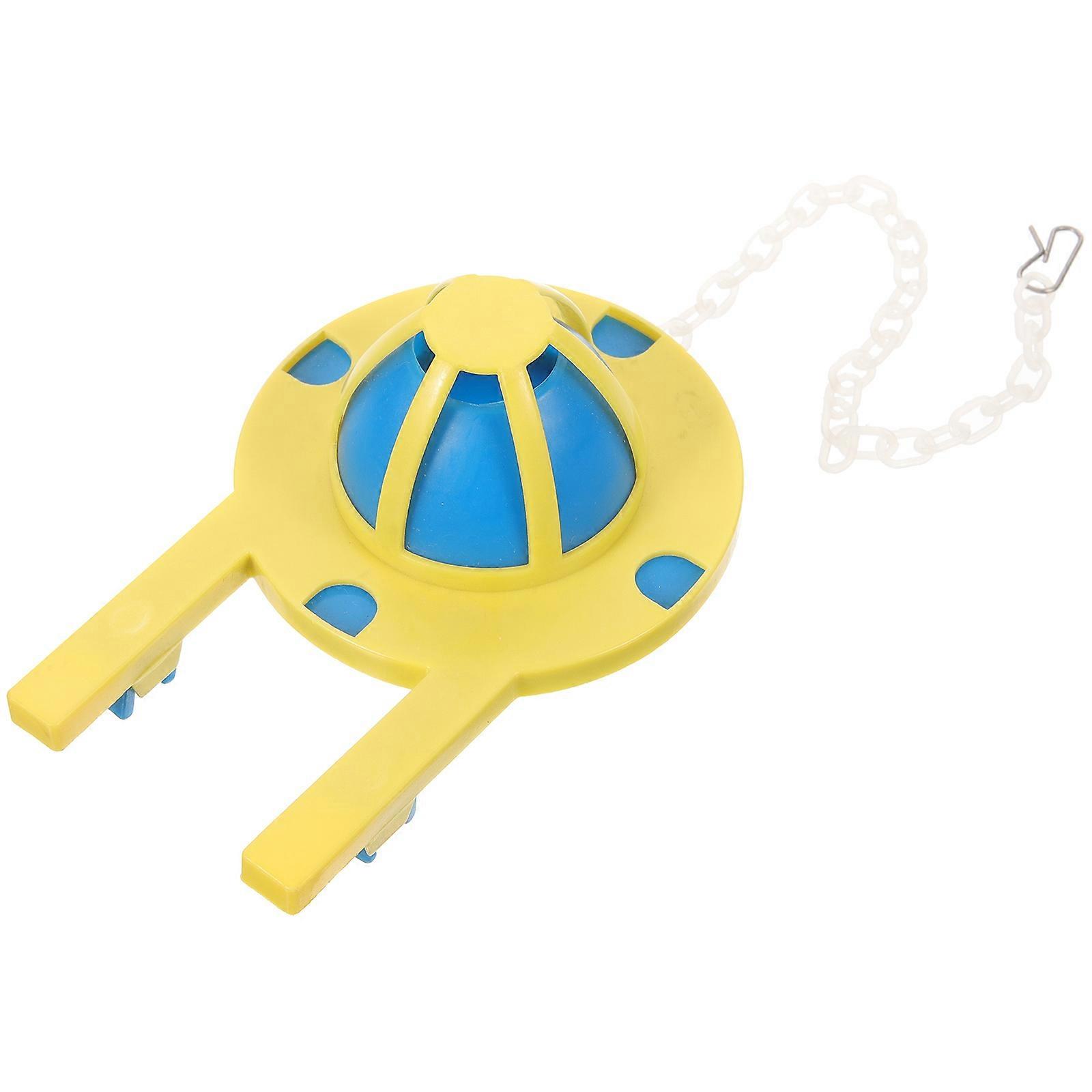 Toilet Tank Flapper Plastic Universal Replacement with Chain 2Pcs for Home Toilet