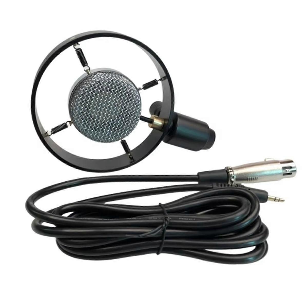 Vintage Retro Microphone Classical Microphone Model Stage Photography Props Condenser Microphone for Recording Video