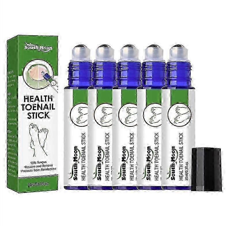 1-5x ネイルケアローラーボール - 7日間の爪成長フォーミュラで、より強く、より早く成長する爪のための栄養マッサージ