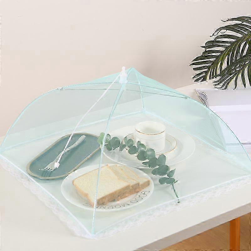 25-26 Large Pop-Up White Mesh Food Cover Tent - Foldable, Washable, Transparent Mesh, Ideal for Outdoor Picnics, BBQs, & Parties, Protects from Insect