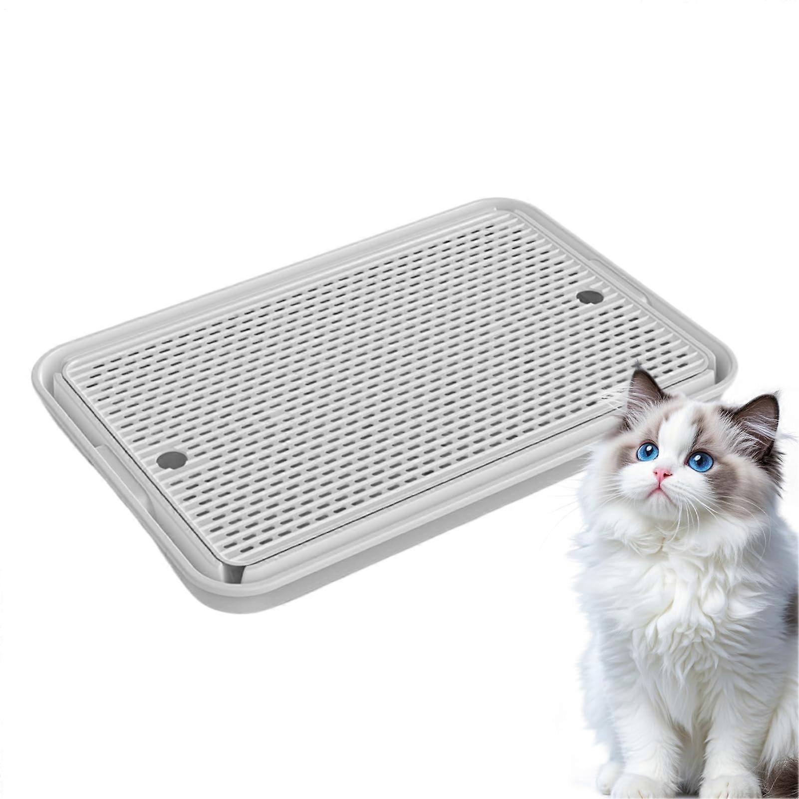 Cat Litter Box Step Litter Trapper Stairs, AntiSlip Step, Living Room Use, RV Compatible
