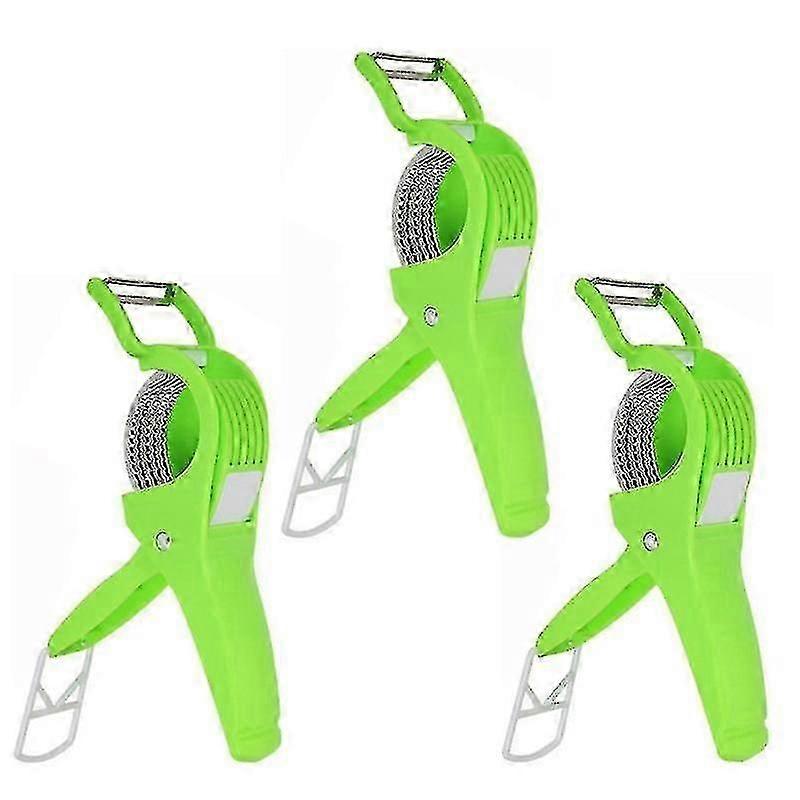 3pcs Fruit Cutter Pratique Facile à utiliser Banana Slicer Efficient Safe Cucumber Cutter