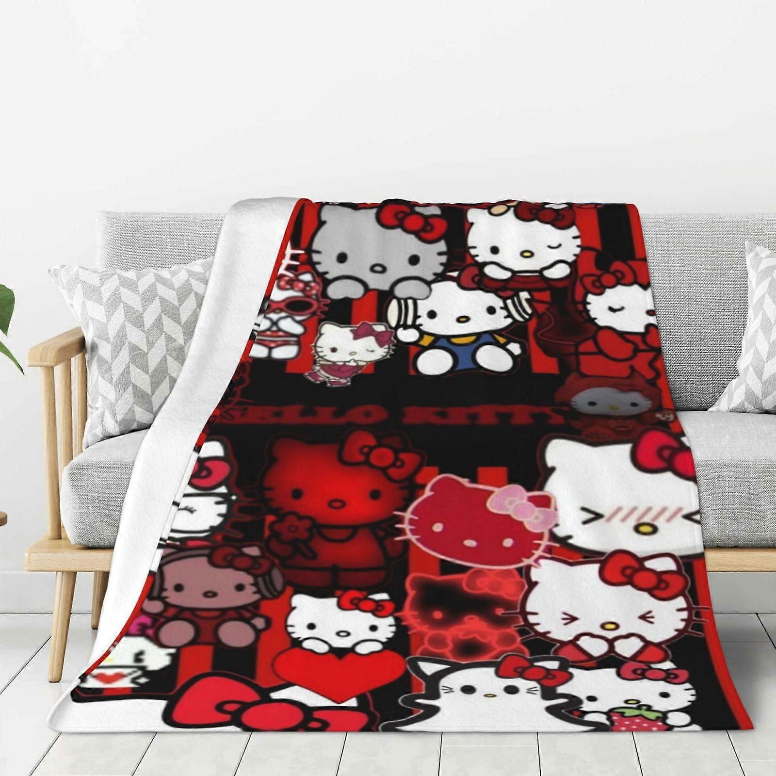 Hello Kitty Fleece Blanket Super Soft Cozy Throw Blanket, Kids Bedding Features - Super Soft 50"X40"