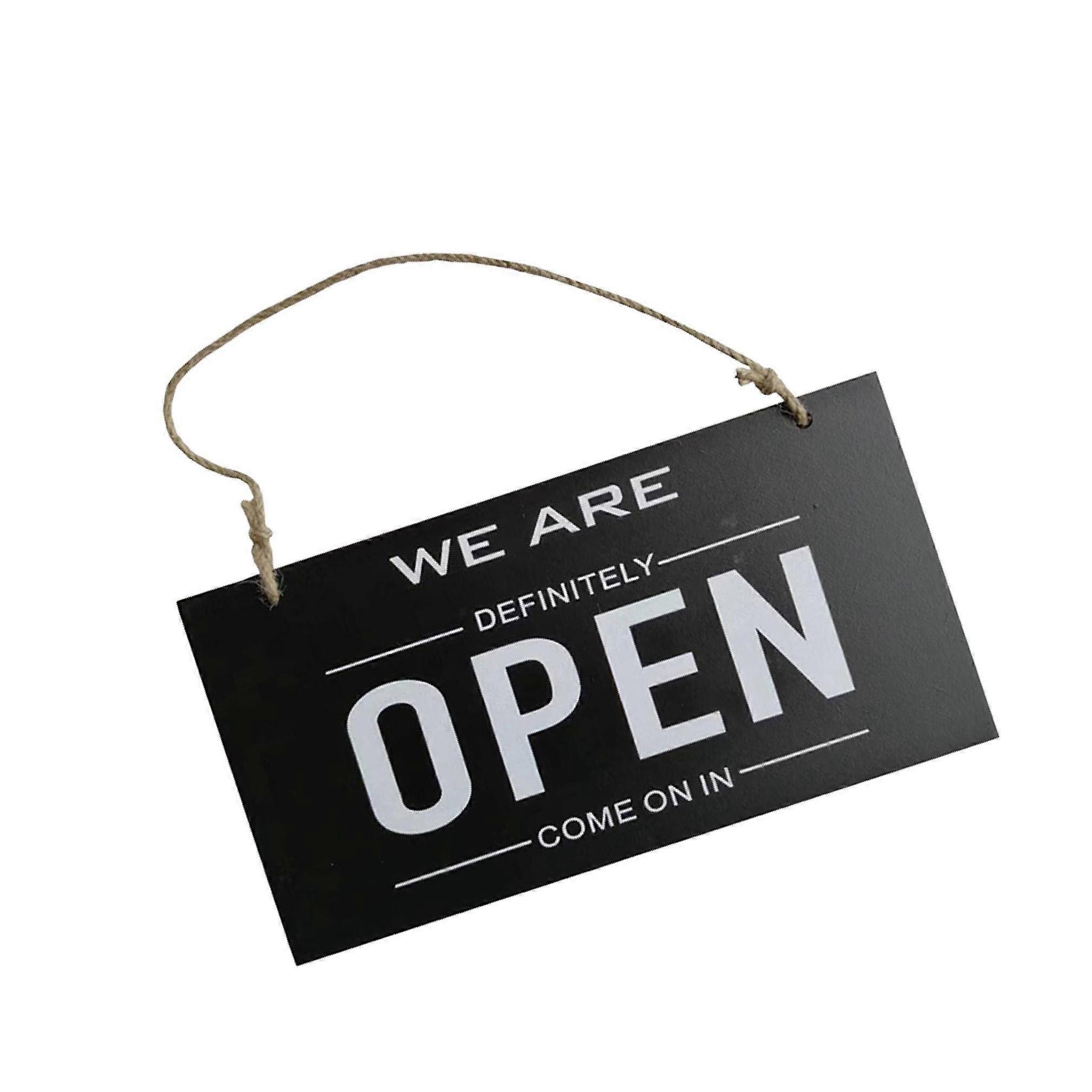 Open Closed Sign Double Sided Hanging Shop Window Home Business Reversible 