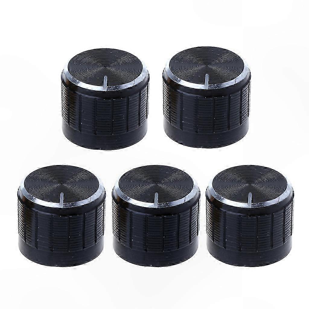 5 Pieces Adjustable Aluminum Knob for Rotary Potentiometer Control