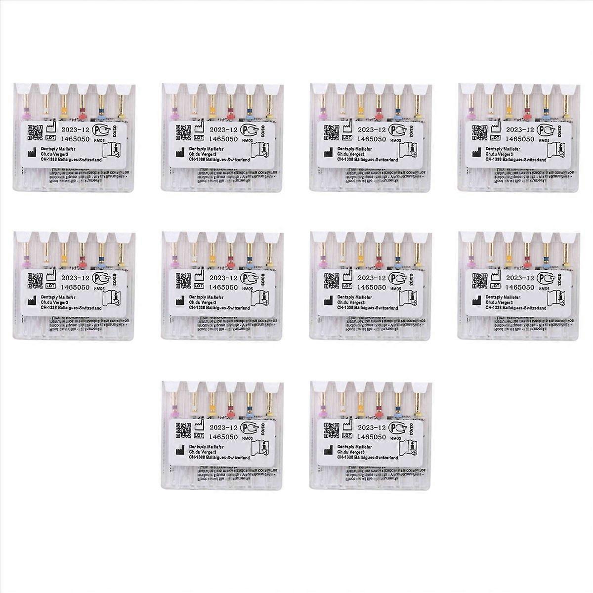 Gold Rotary Files,6PCS Memory Files,Assorted 25MM