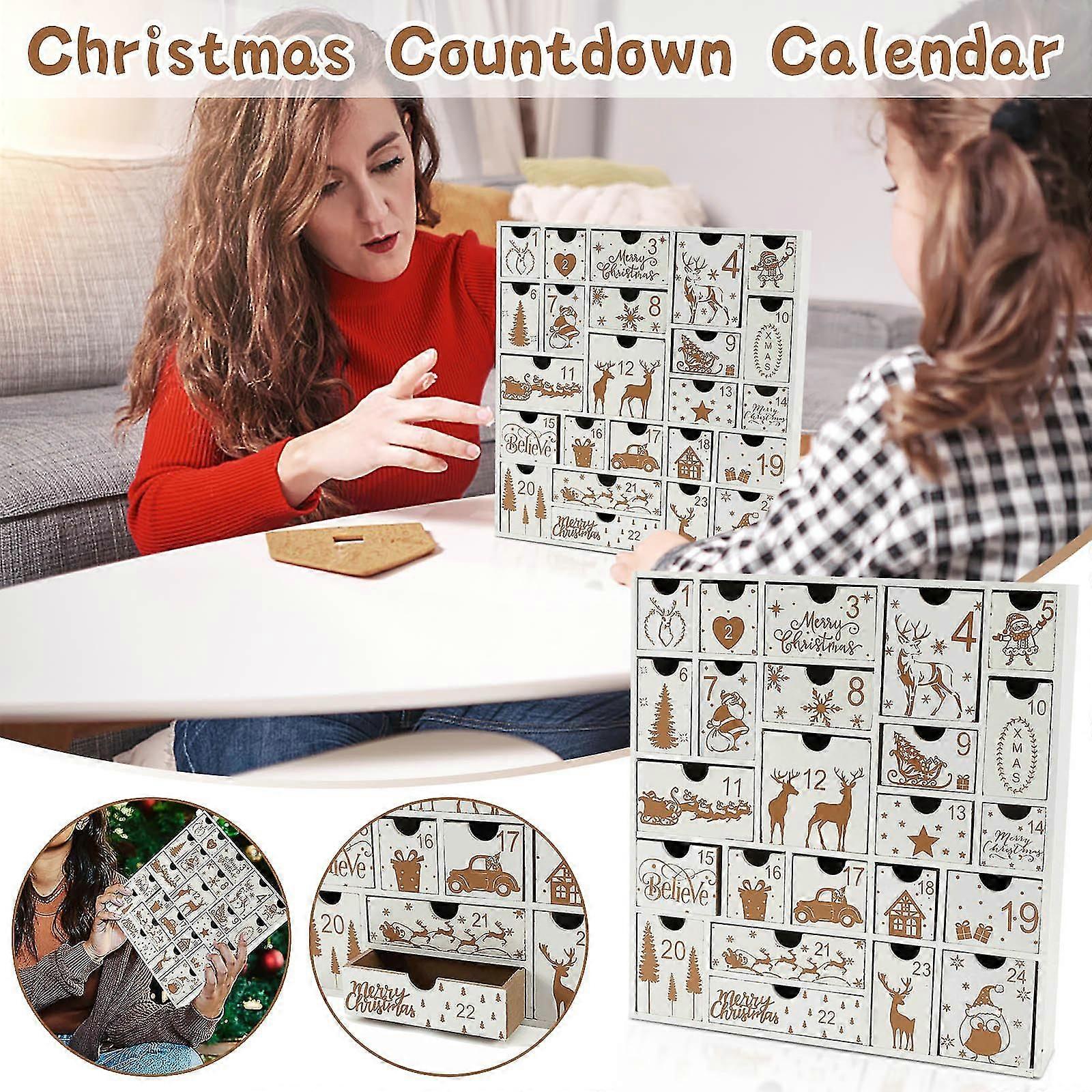 Christmas Gift Countdown Calendar Gift Box Countdown Blind Box Empty Box Packaging Diy Birthday Candy Small Box