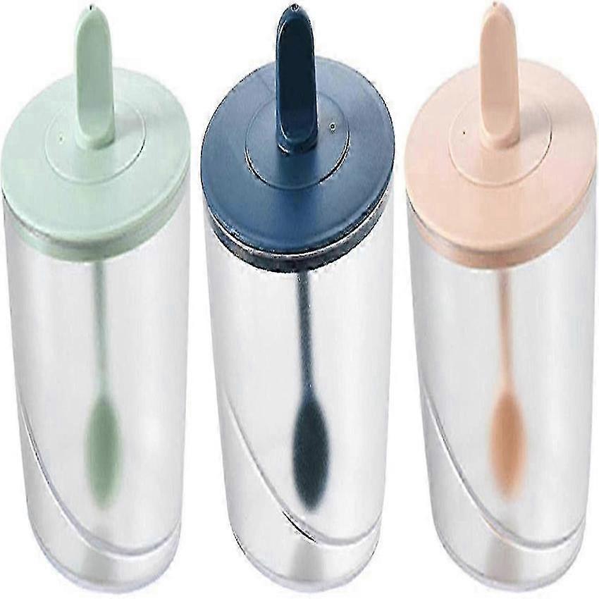 Acrylic Spice Shaker Jars with Spoon \u0026 Lid 3pcs Set for Seasoning
