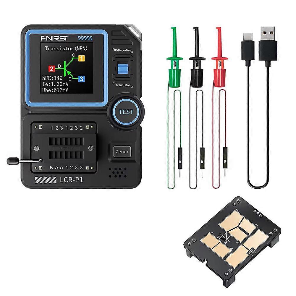 FNIRSI LCR-P1 Transistor Tester Multimeter Triode ESR NPN