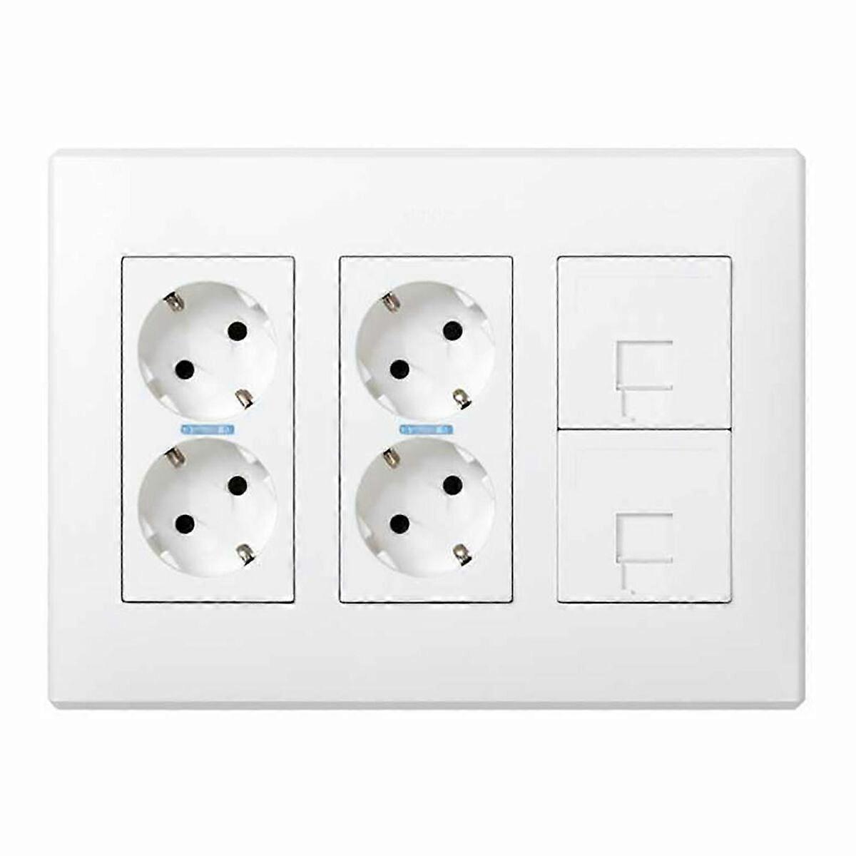 Plug socket Simon White Surface 250 V 16 A (6 Units)
