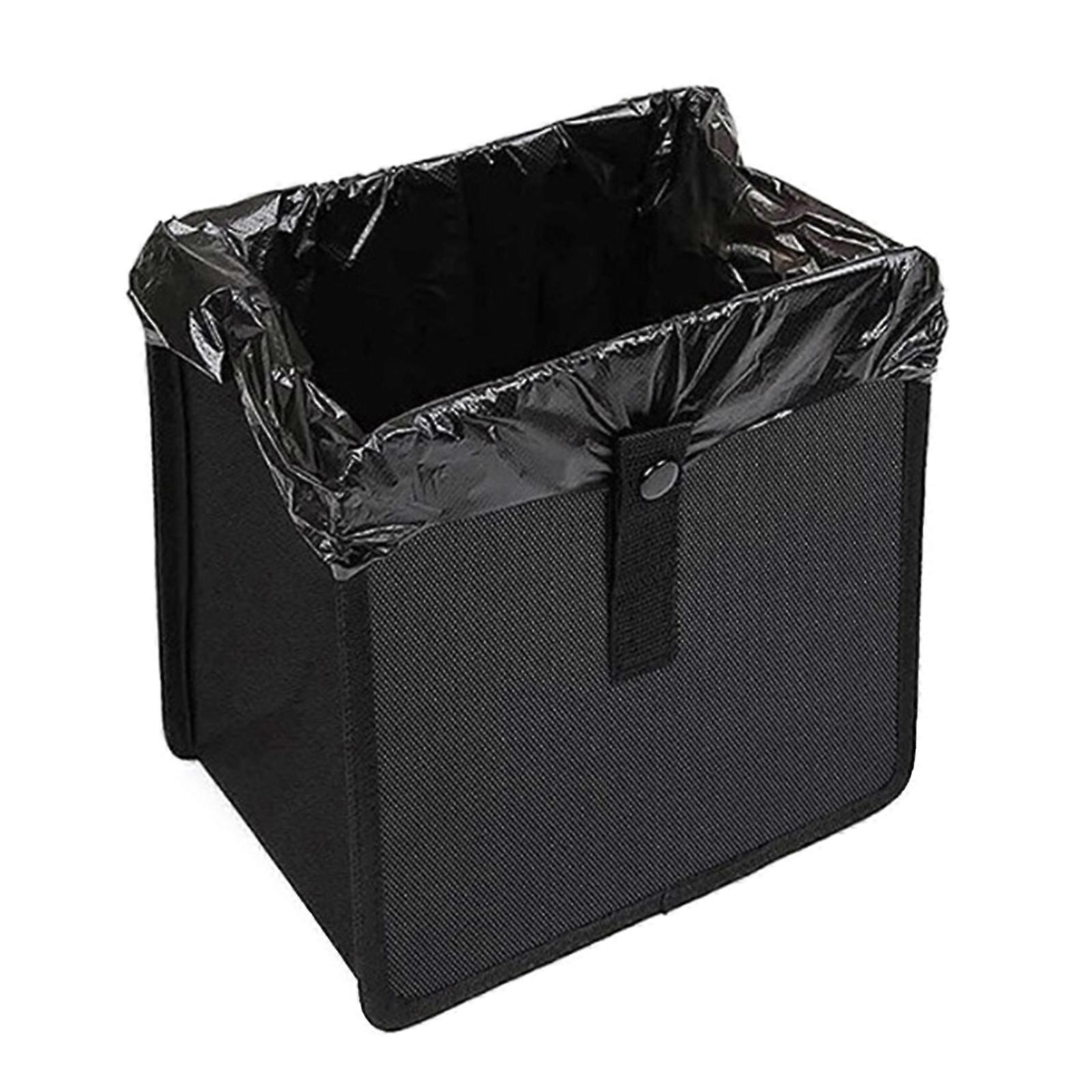 Waterproof Automotive Trash Bag with Secure Snap Closure Hanging 7L Capacity Vehicle Garbage Container for Cars Minivans Multicolor