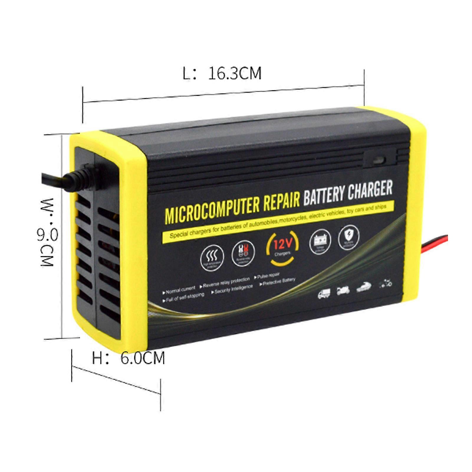 12V 6A intelligent lader for motorsykler og SUV-er tørre batterier