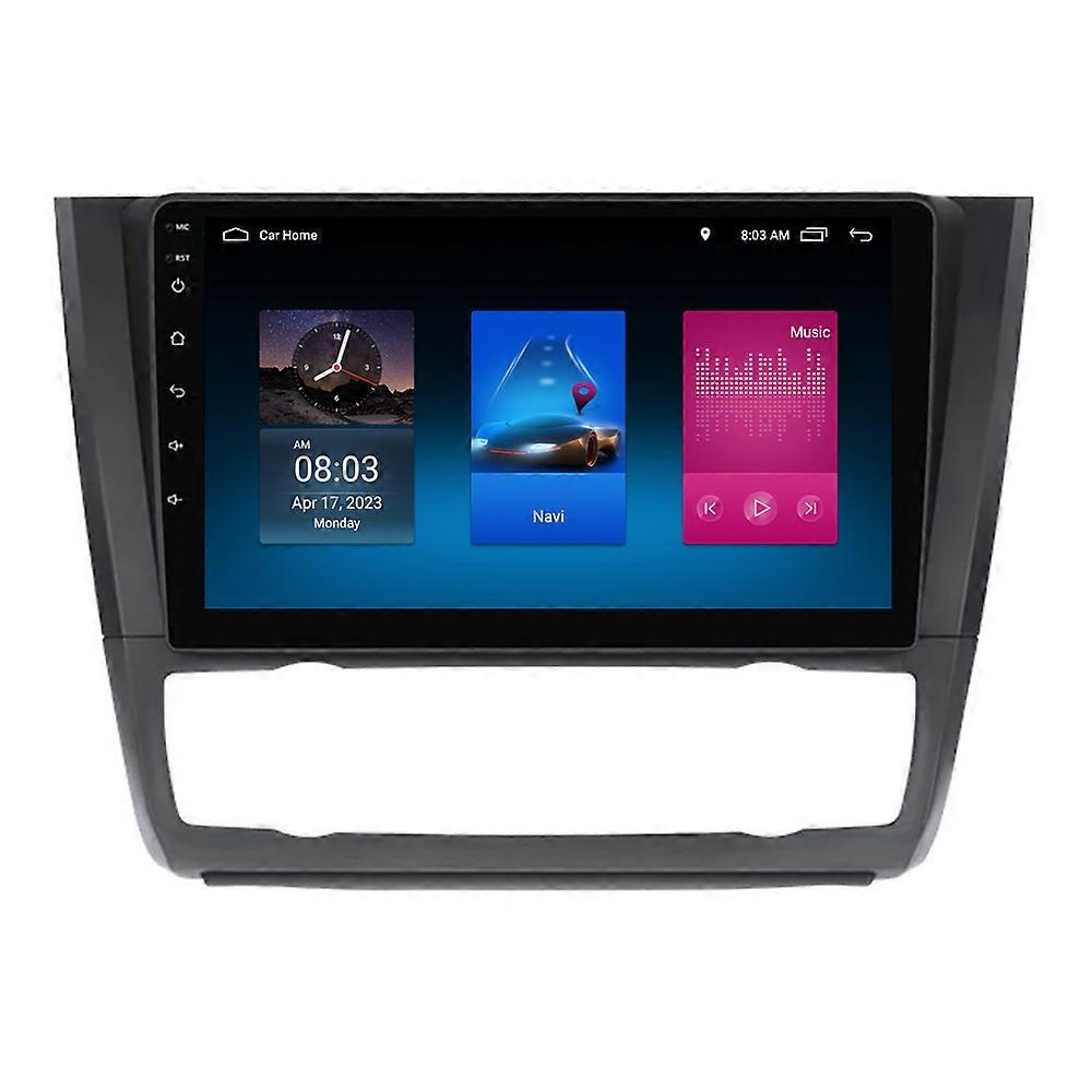 RoverOne Car Stereo Radio Bluetooth CarPlay Android Auto GPS Sat Nav Touch Screen for BMW 1 Series E81 E82 E87 E88 2004-2011 AT