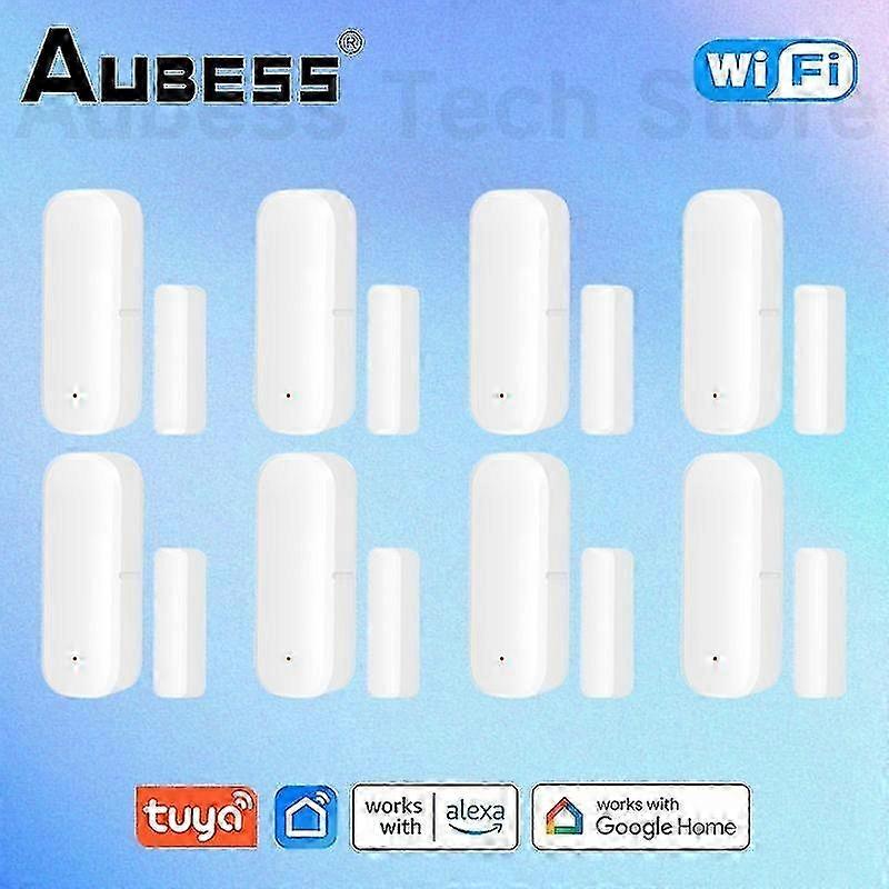 AUBESS Tuya Smart WiFi Door Sensor Smart Door Open/Closed Detectors WiFi Window Sensor