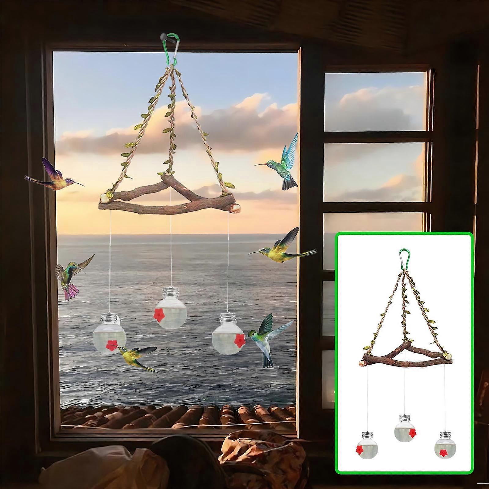 maxiaoxia Hummingbird Feeders 2024, compatible with outdoor hanging use, ant and bee proof, perfect for garden decor outside