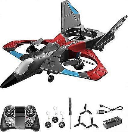 HD 4K V17 Jet Fighter Stunt RC Airplane,Newest RC Plane, 2.4GHz Remote Control Airplane, 360 Stunt Spin Remote & Light RC Airplane, Drop-Resistant Fig
