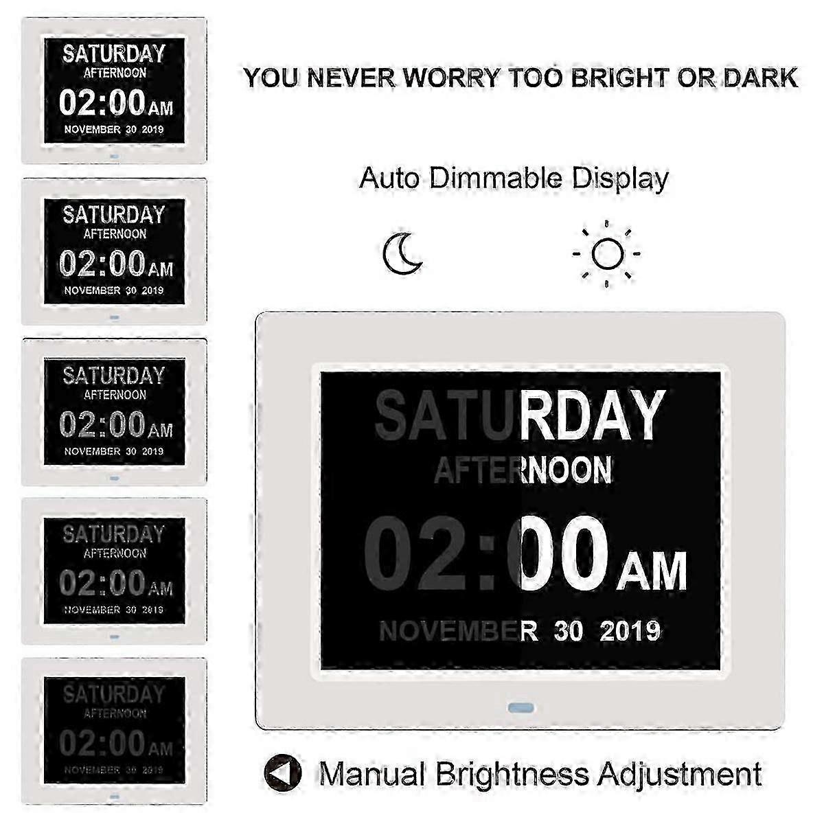 Enhanced All-in-One Digital Calendar Clock with Date and Time Display for Parents