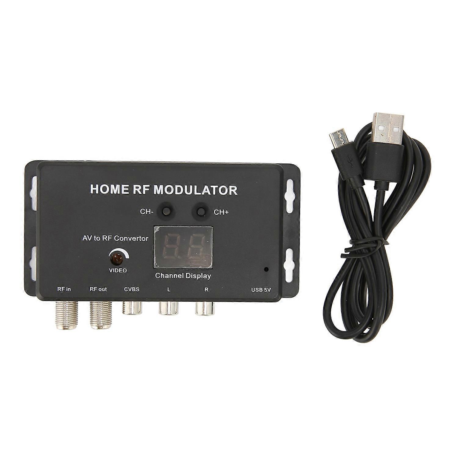 M70RV TV Link Modulator Support PAL/NTSC Professional AV to RF Converter for AV Source Set Top Boxes