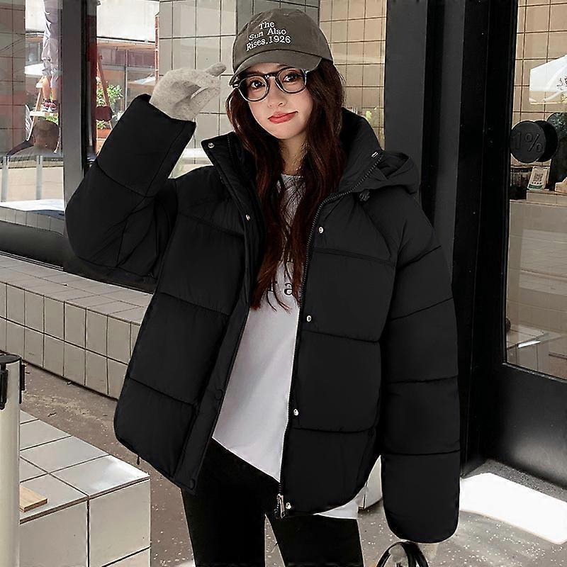 2025 Winter Hooded Short Women's Quilted Jacket