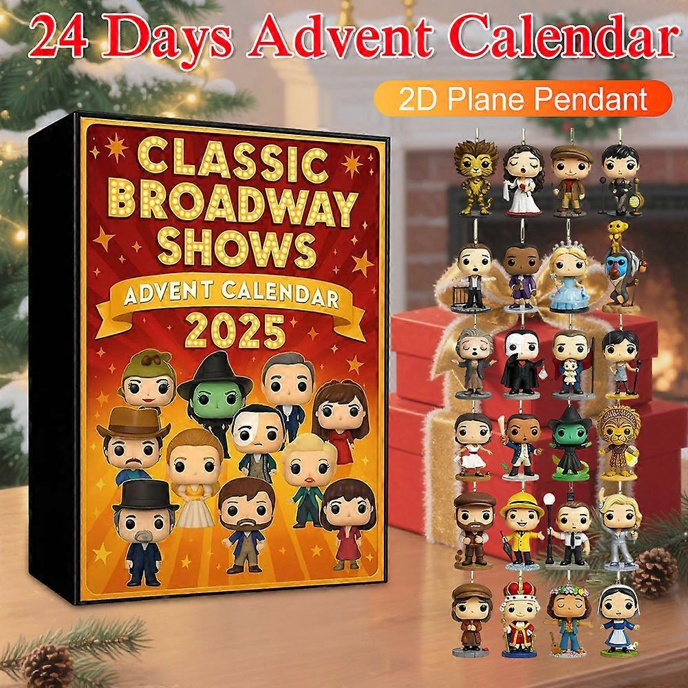 2025 Classic Broadway Shows Advent Calendar Christmas Advent Calendar 2025 2025 Advent Calendar for Broadway Fans Theater Lovers