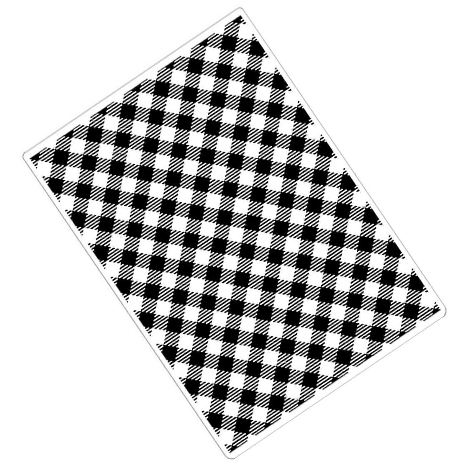 Textured Stamping Template for Art Projects Reusable Plastic Embossing Plate Crafting Accessory Multicolor