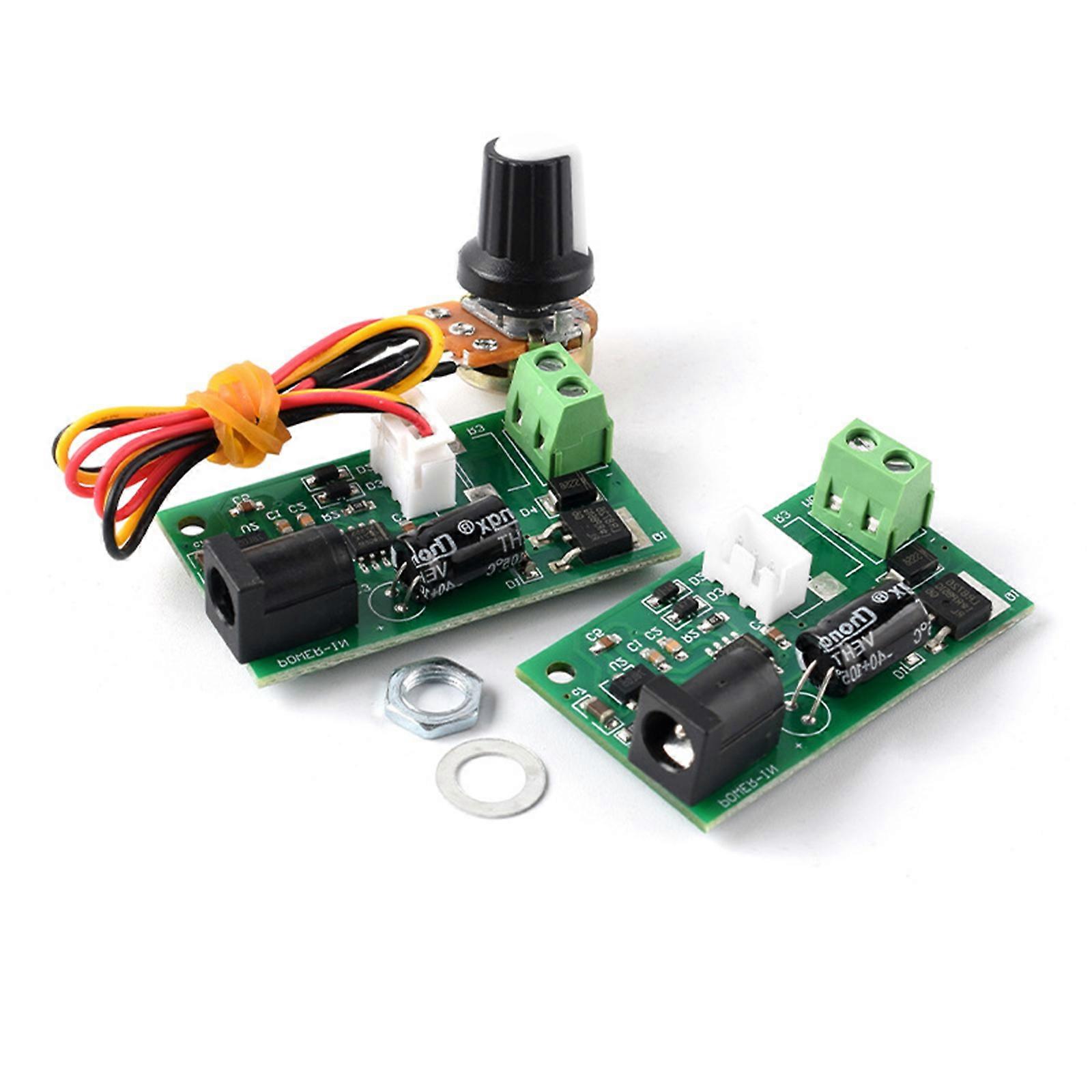 PWM Base Motor Speed Controller DC6V 12V 24V Input 3A Output Compact Size Overheating Protections Multicolor