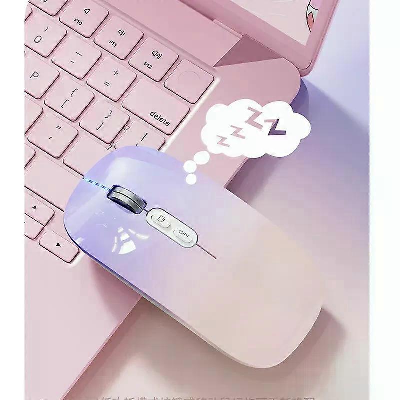 Dual Mode 24G Wireless Mouse One-Click Desktop Function Type-C Rechargeable Silent Backlight Mice for Laptop PC New