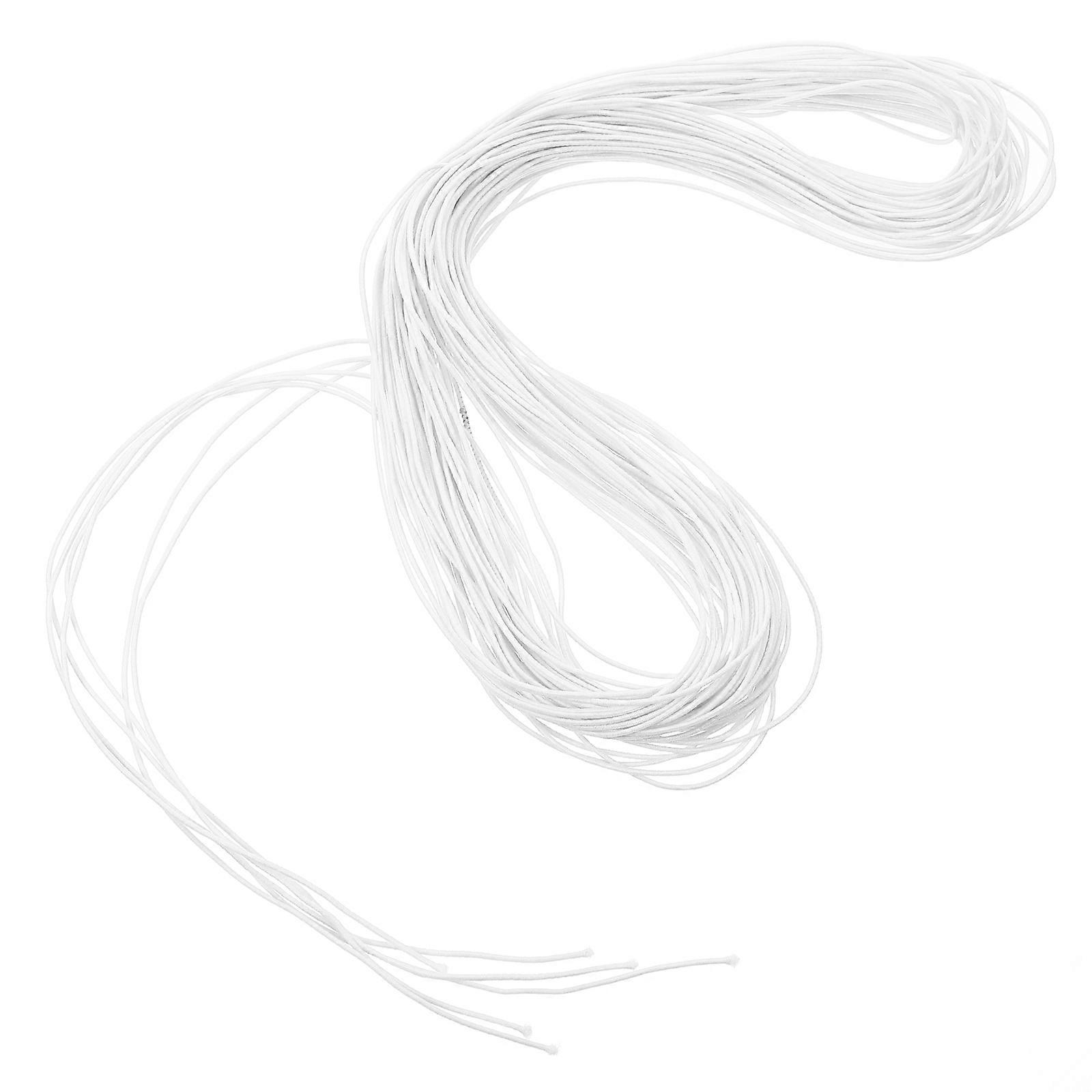 Stretchy String Elastic String for Bracelet Making Rope 1 Bundle White