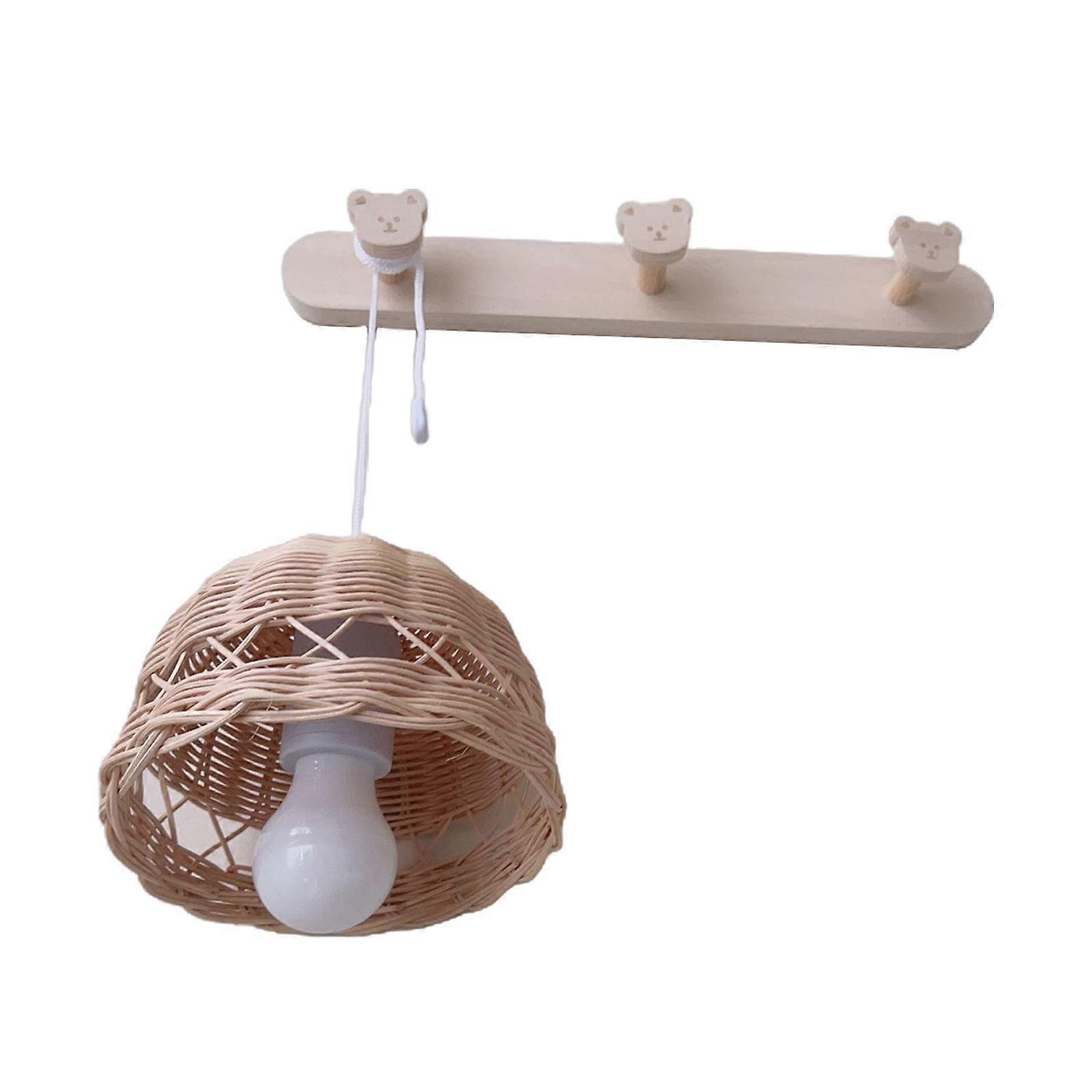 Add Nature Charm to Your Space with this Durable Rattan Lampshade for Dining Area Living Rooms, Hangings Shade Ornament Multicolor