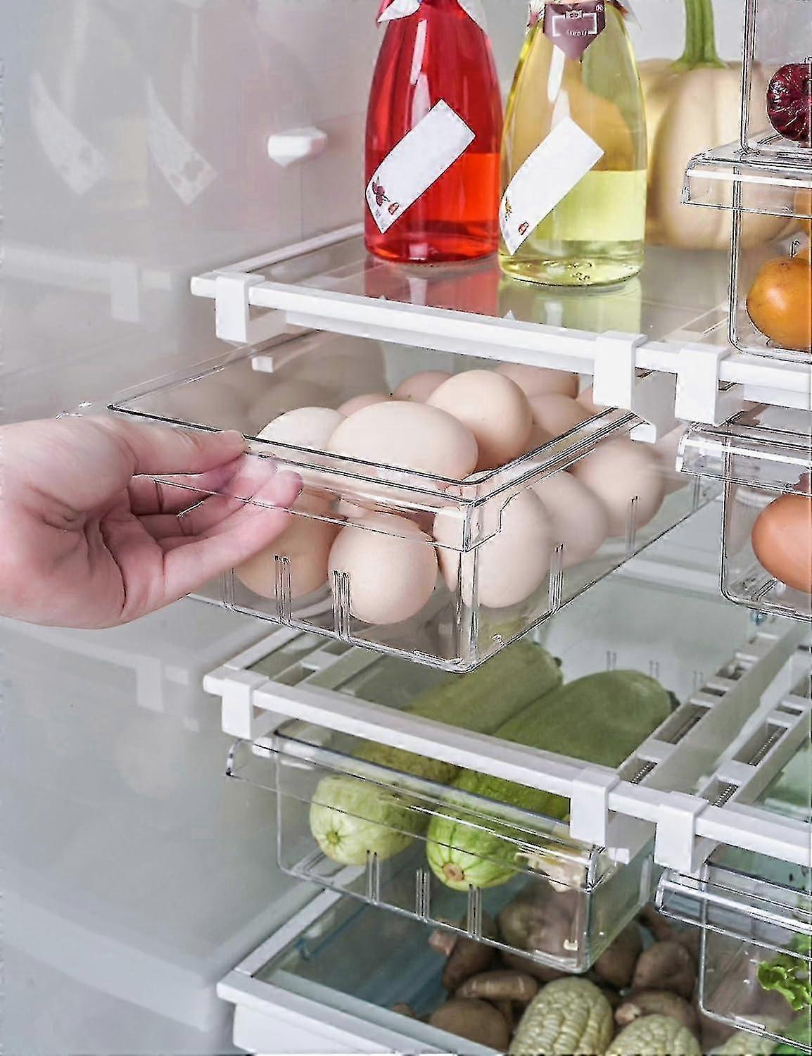 Refrigerator drawers, storage racks, refrigerator drawer storage boxes, pull-out refrigerator drawer storage boxes, refrigerator storage boxes