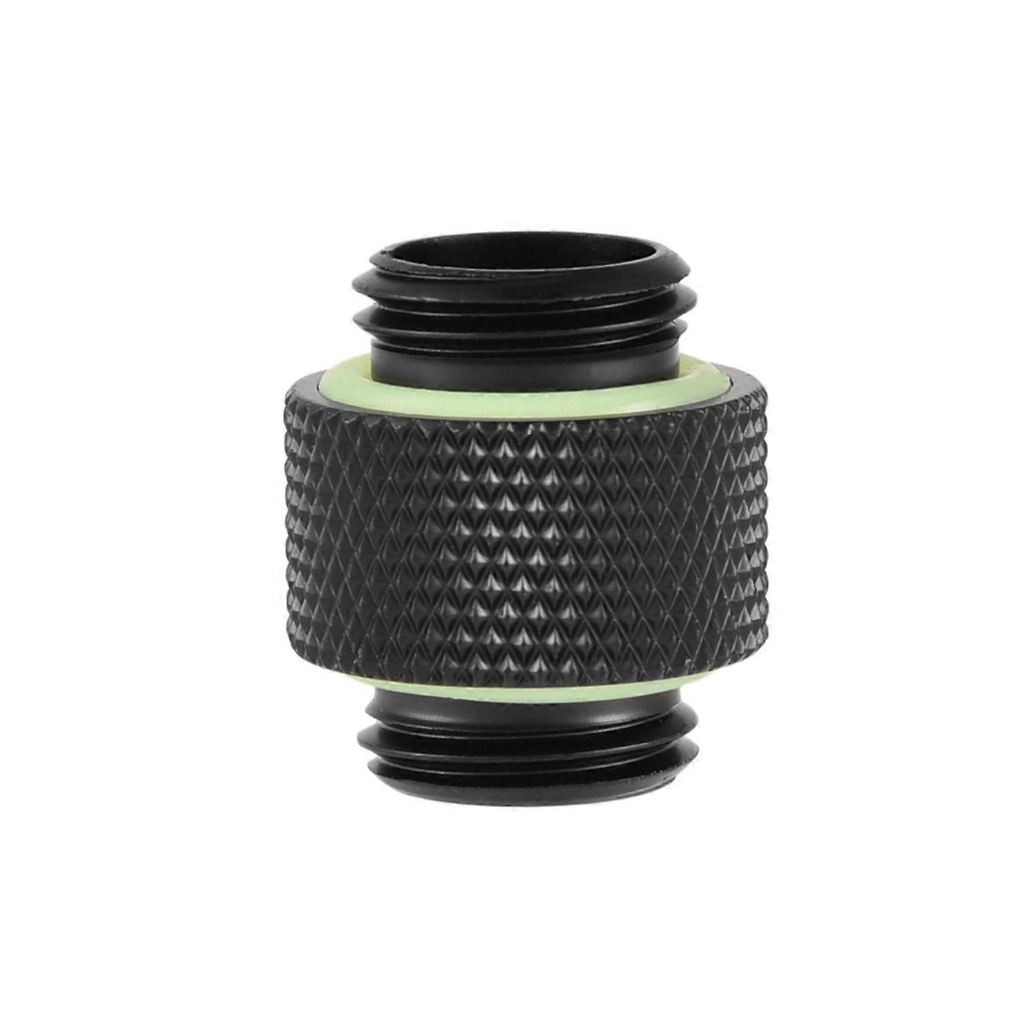 2pcs G1/4 Thread Fitting Adapter Connector for Computer Water Cooling System Black Long