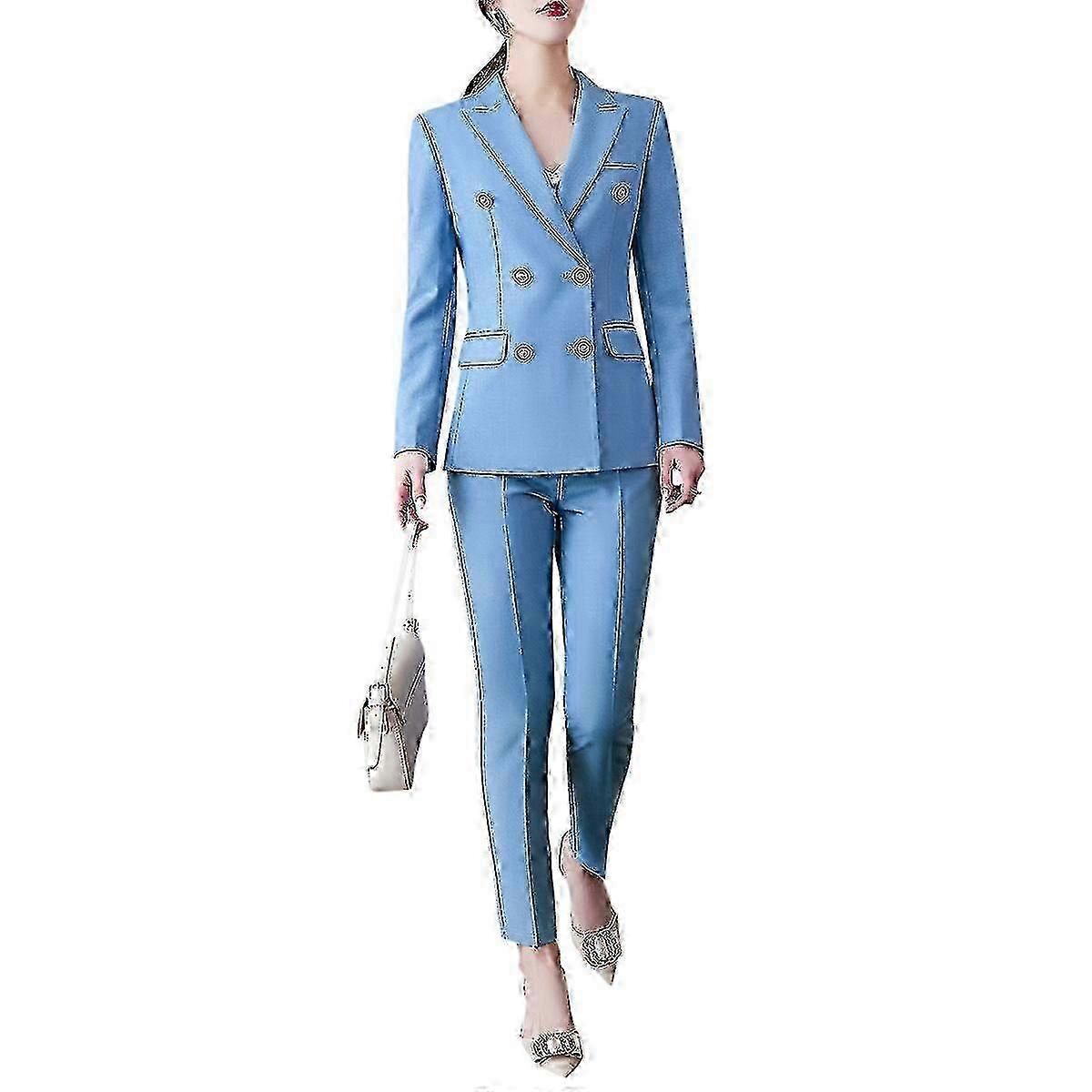 Women's 2 Piece Double Breasted Suit Set 2025