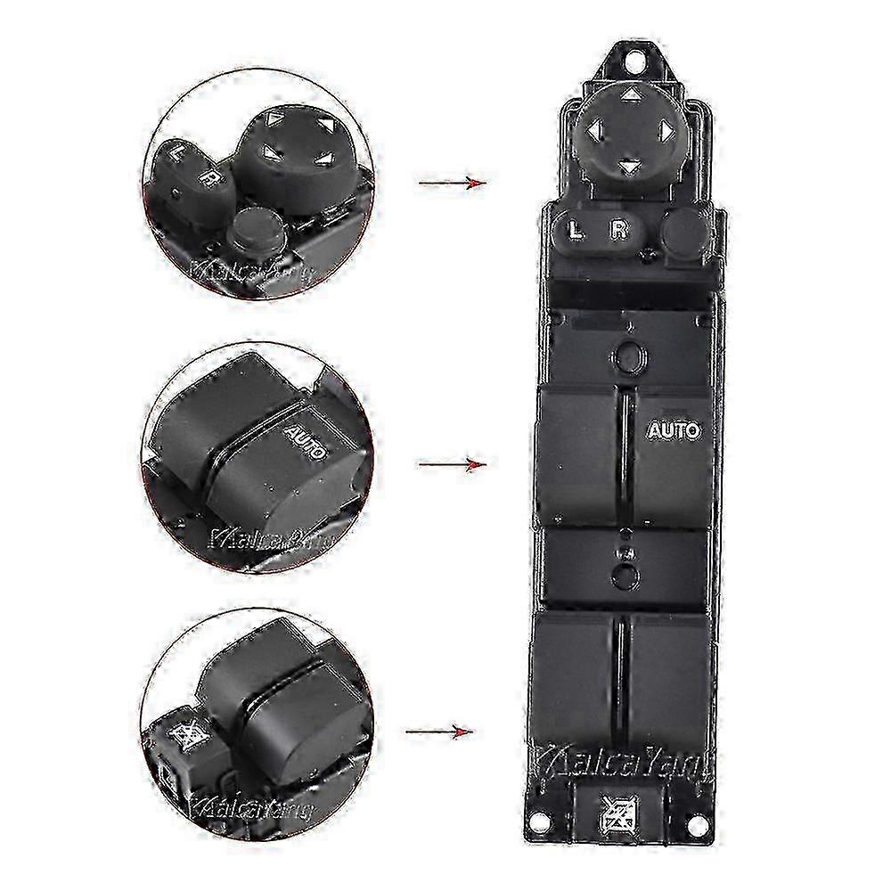 2008-2012 Mazda 2 6 Front Right Power Window Mirror Switch D652-66-350A With Auto Fold