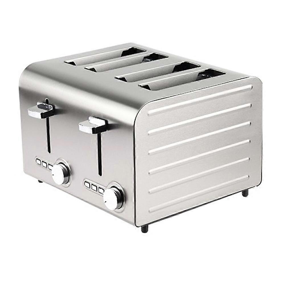 4 Slice Toaster with Auto Shut Off - Extra Wide Slots and Removable Drop-Down Crumb Tray with Cancel EU Plug