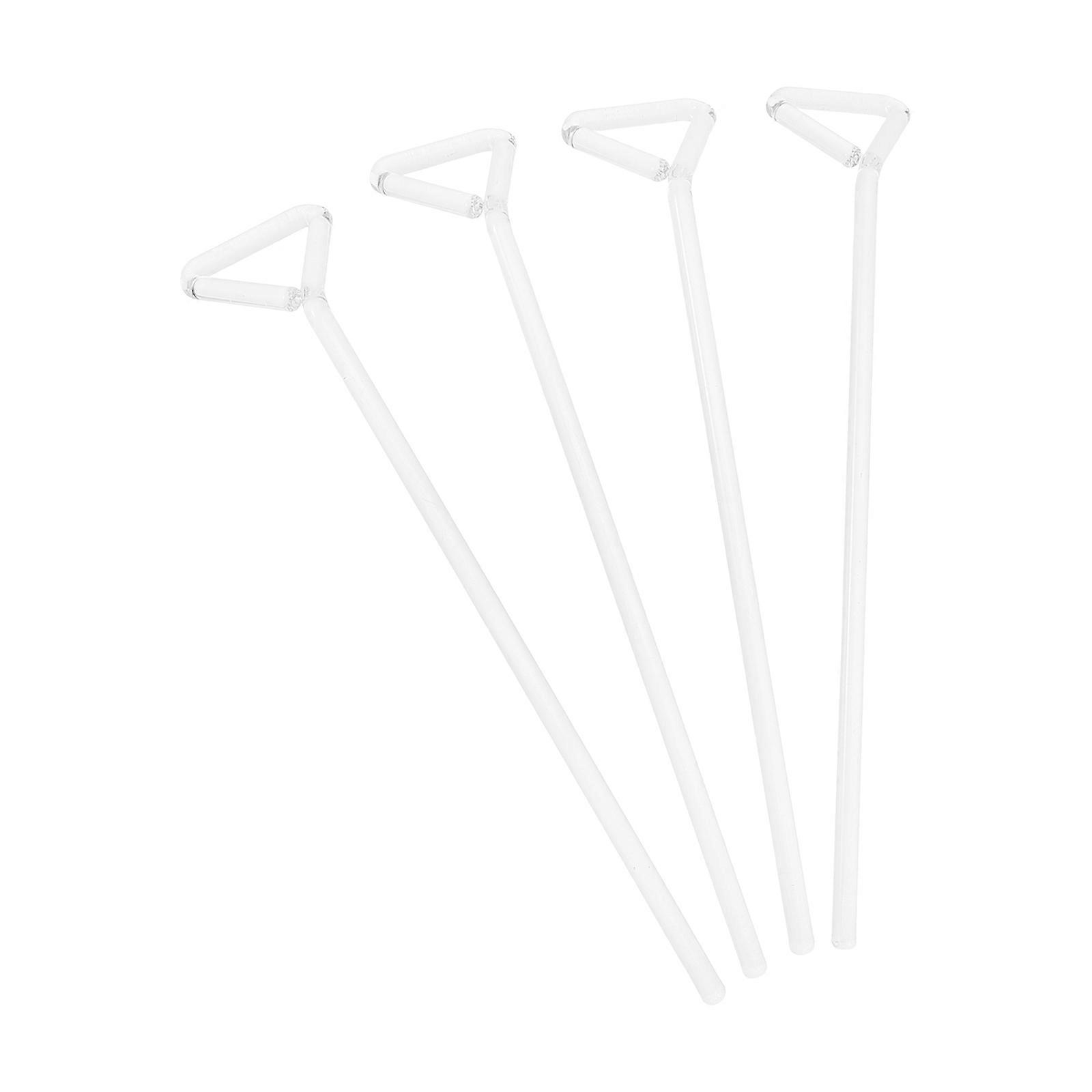 4 قطع خلية الموزعة الخلية الزجاجية نشر العصي L على شكل طلاء قضيب أدوات المختبر