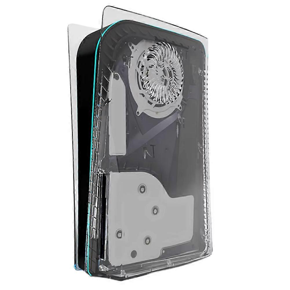 Transparent Cooling Vent Shell Hard Plastic Replacement Plate Case Cover for PS5 Disc Edition Gaming Console