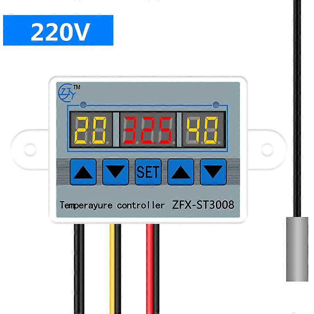 ZFX-ST3008 Digital Thermostat Temperature Controller Multifunction Intelligent Time Controller Adjustable Electronic Temp 40%off