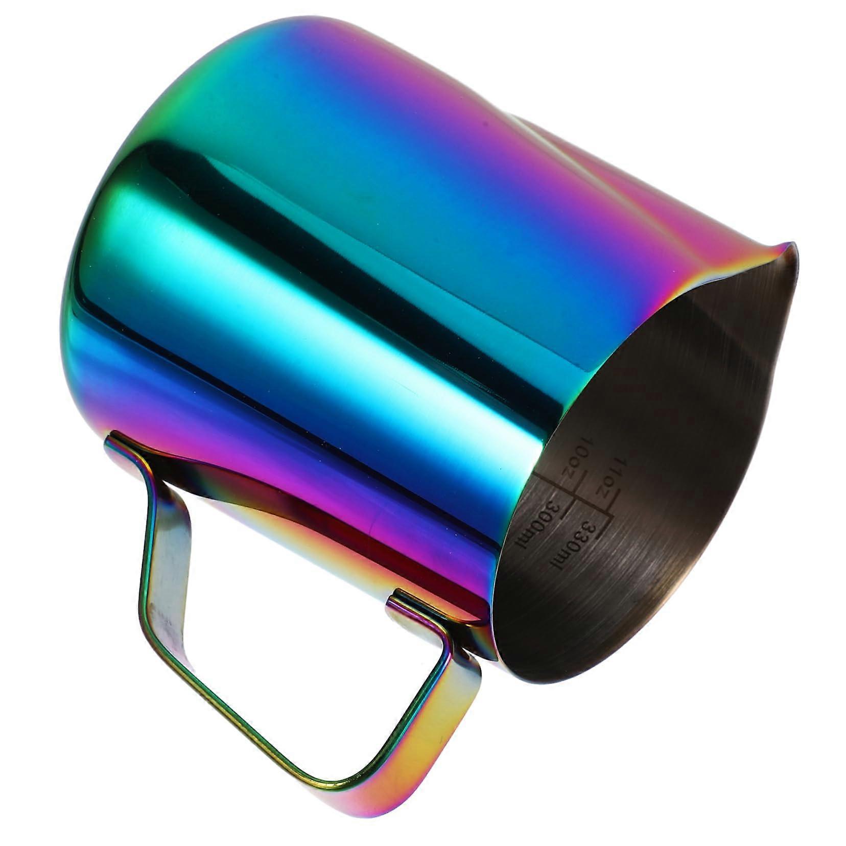 304 Stainless Steel Milk Frothing Pitcher with Measurement Marks and Spout for Latte Art Cappuccino