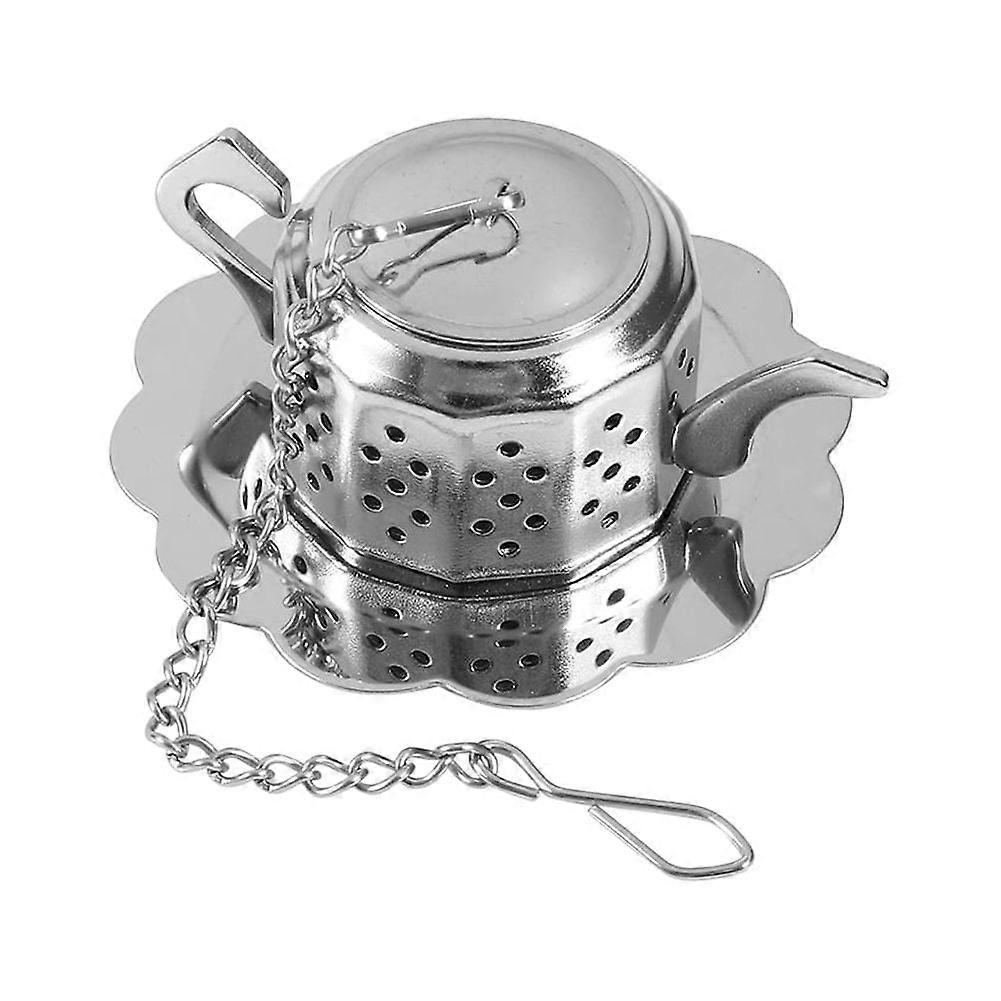 Tea Strainer - VIFER Stainless Steel Teapot Shape Loose Tea Infuser Leaf Strainer Filter Diffuser