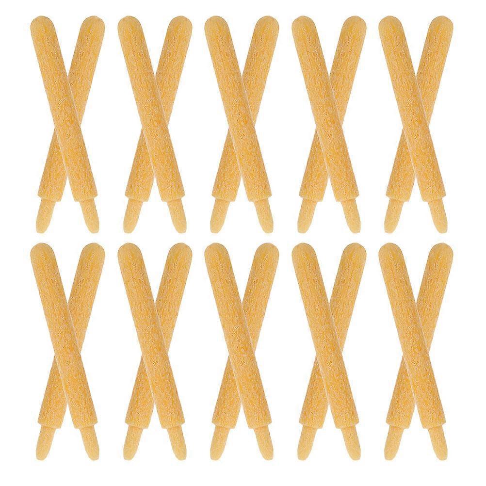 Acrylic Yellow Marker Tips Replacement for Fine Drawing 20Pcs Oil Based Nibs