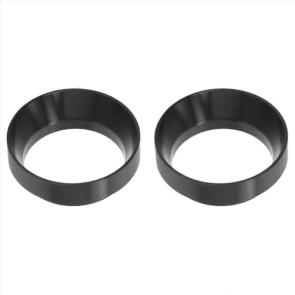 51mm Espresso Dosing Funnel, Magnetic Ring Coffee Machine(Black)