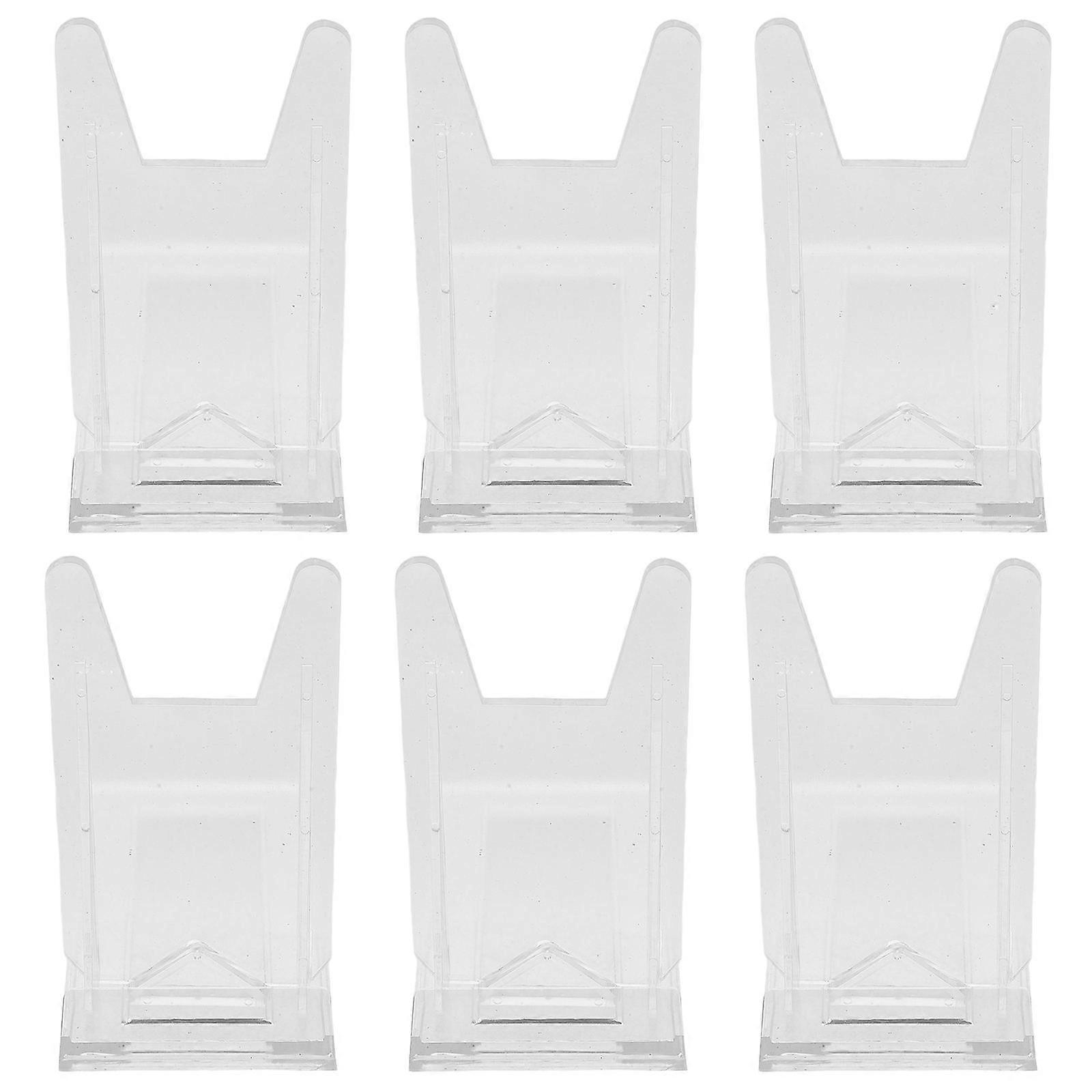 Transparent Acrylic Plate Holders for Display 30Pcs Multi-Purpose Stand