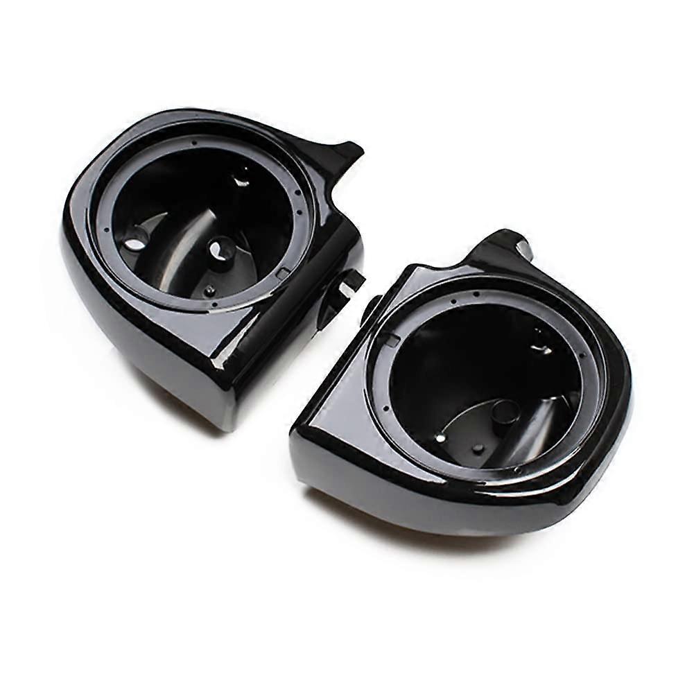 Lower Vented Fairing with 6.5-Inch Speaker Pods, Gloss Black, Compatible with Harley-Davidson Electra Glide and Road King (1983–2013)